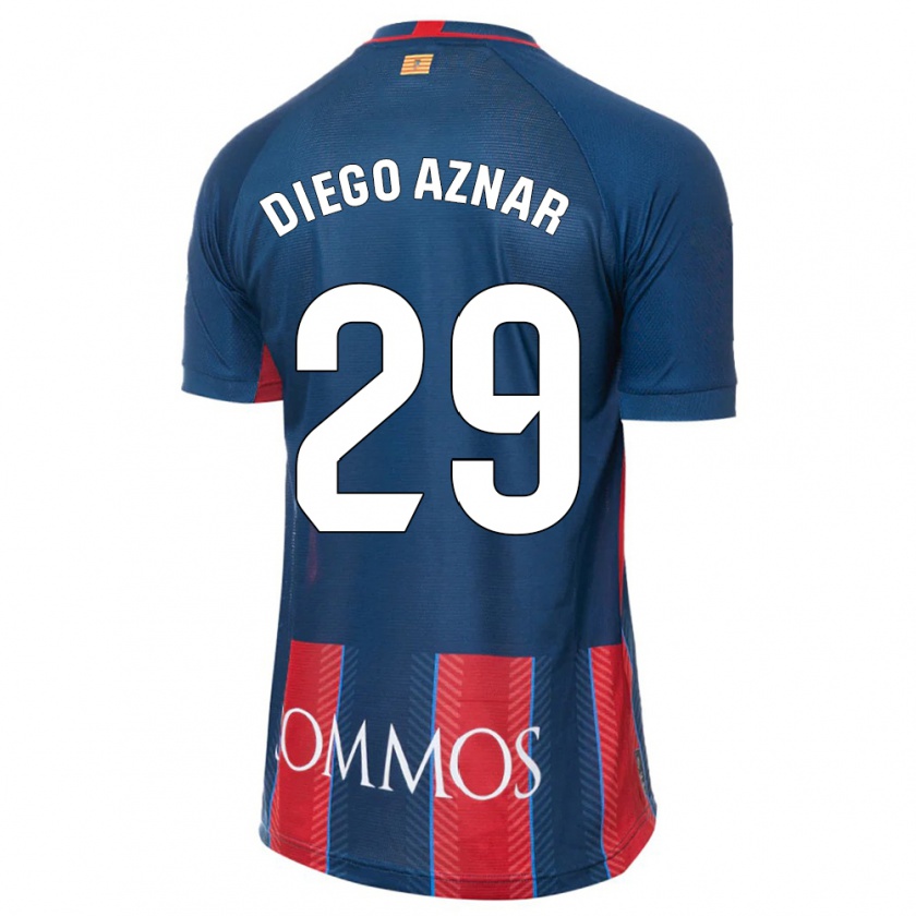 Kandiny Hombre Camiseta Diego Aznar #29 Armada 1ª Equipación 2023/24 La Camisa