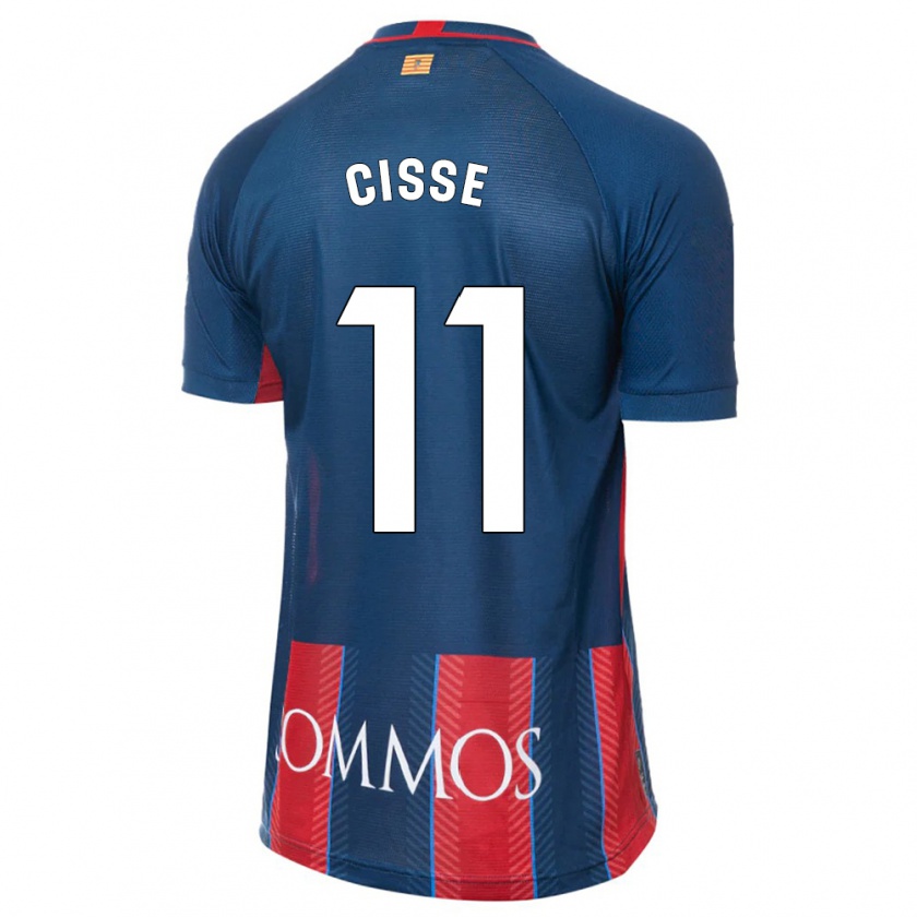 Kandiny Hombre Camiseta Bakary Cissé #11 Armada 1ª Equipación 2023/24 La Camisa