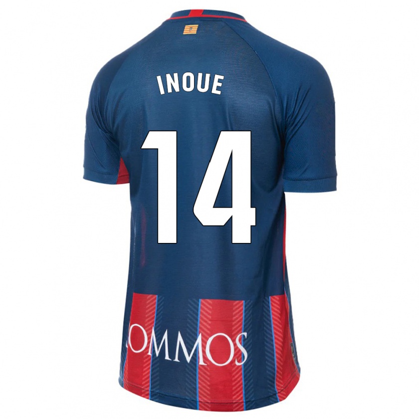 Kandiny Uomo Maglia Moe Inoue #14 Marina Militare Kit Gara Home 2023/24 Maglietta