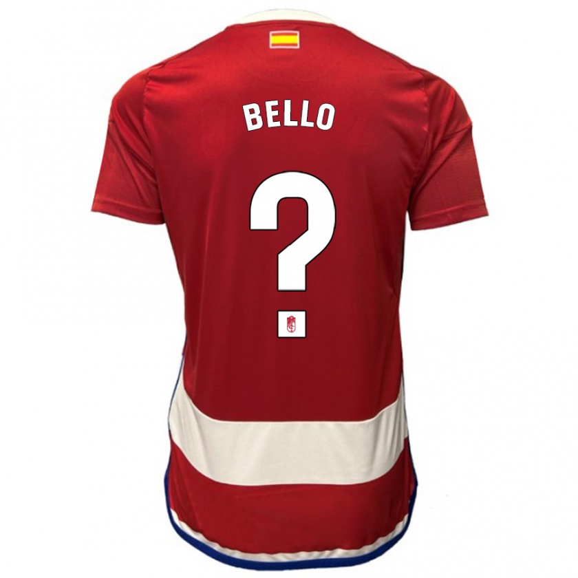 Kandiny Hombre Camiseta Eghosa Augustine Bello #0 Rojo 1ª Equipación 2023/24 La Camisa México