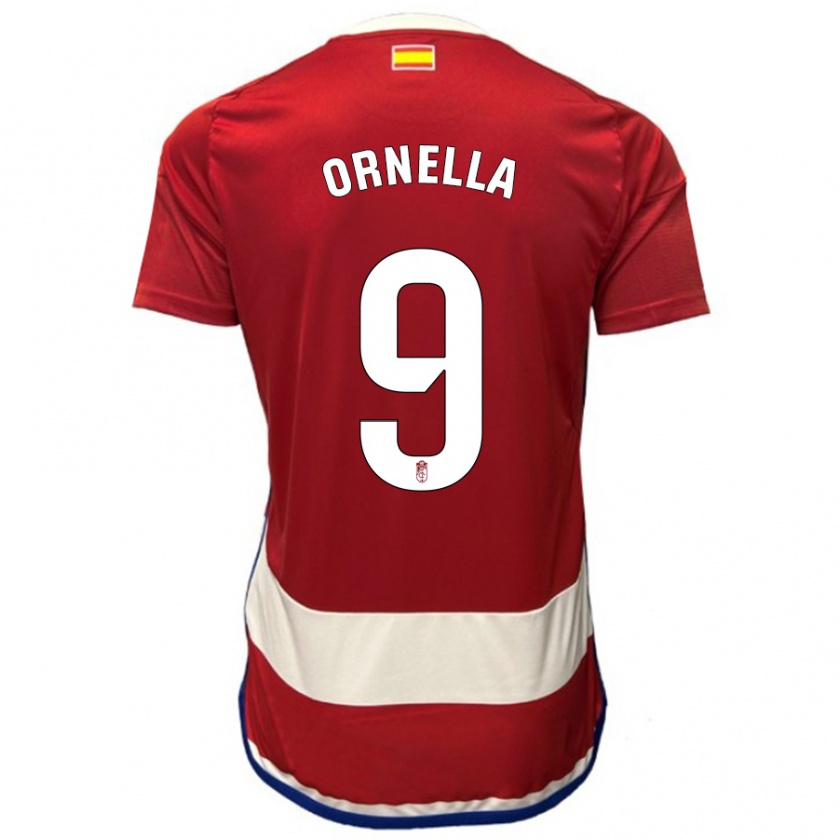 Kandiny Hombre Camiseta Ornella María Vignola Cabot #9 Rojo 1ª Equipación 2023/24 La Camisa México