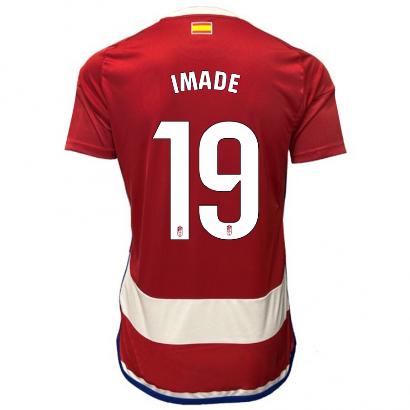 Kandiny Hombre Camiseta Edna Imade #19 Rojo 1ª Equipación 2023/24 La Camisa México