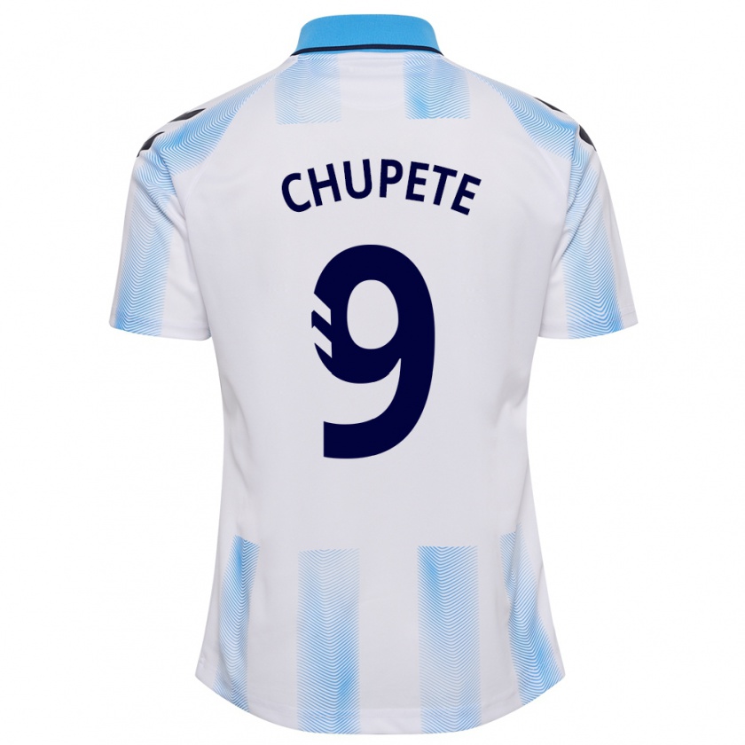 Kandiny Uomo Maglia Chupete #9 Bianco Blu Kit Gara Home 2023/24 Maglietta