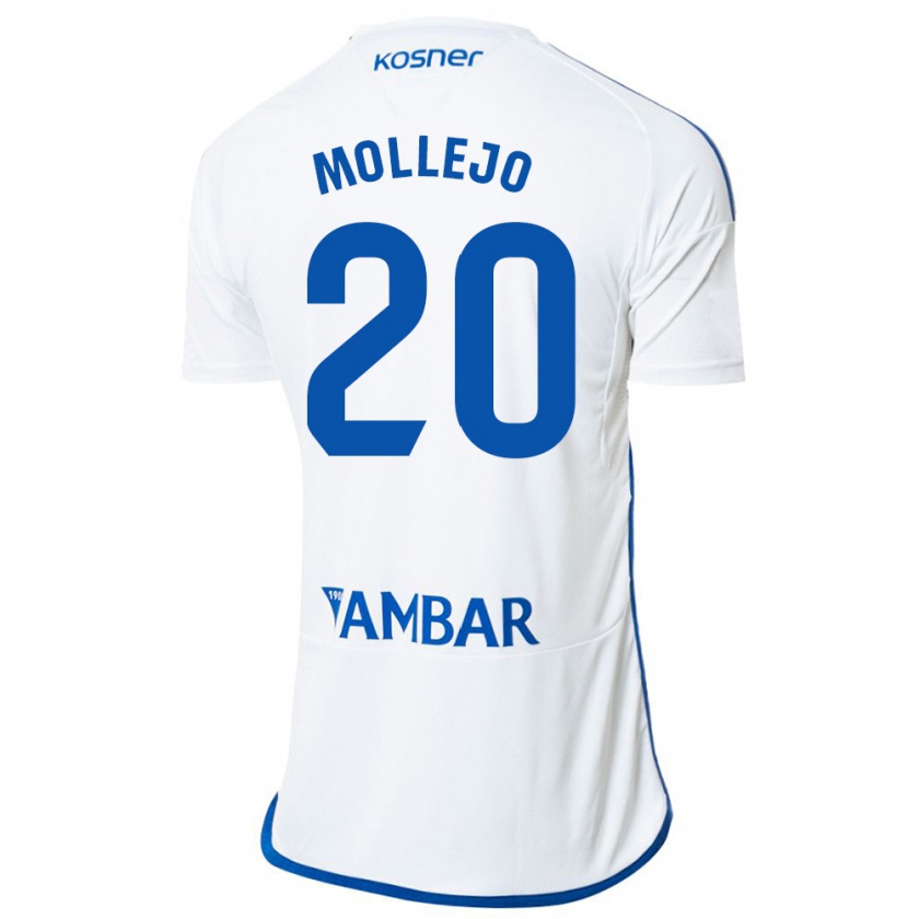 Kandiny Hombre Camiseta Víctor Mollejo #20 Blanco 1ª Equipación 2023/24 La Camisa México