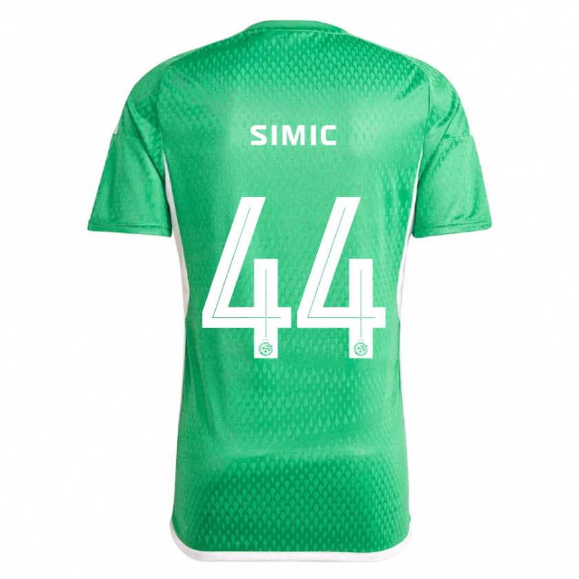 Kandiny Hombre Camiseta Lorenco Simic #44 Blanco Azul 1ª Equipación 2023/24 La Camisa