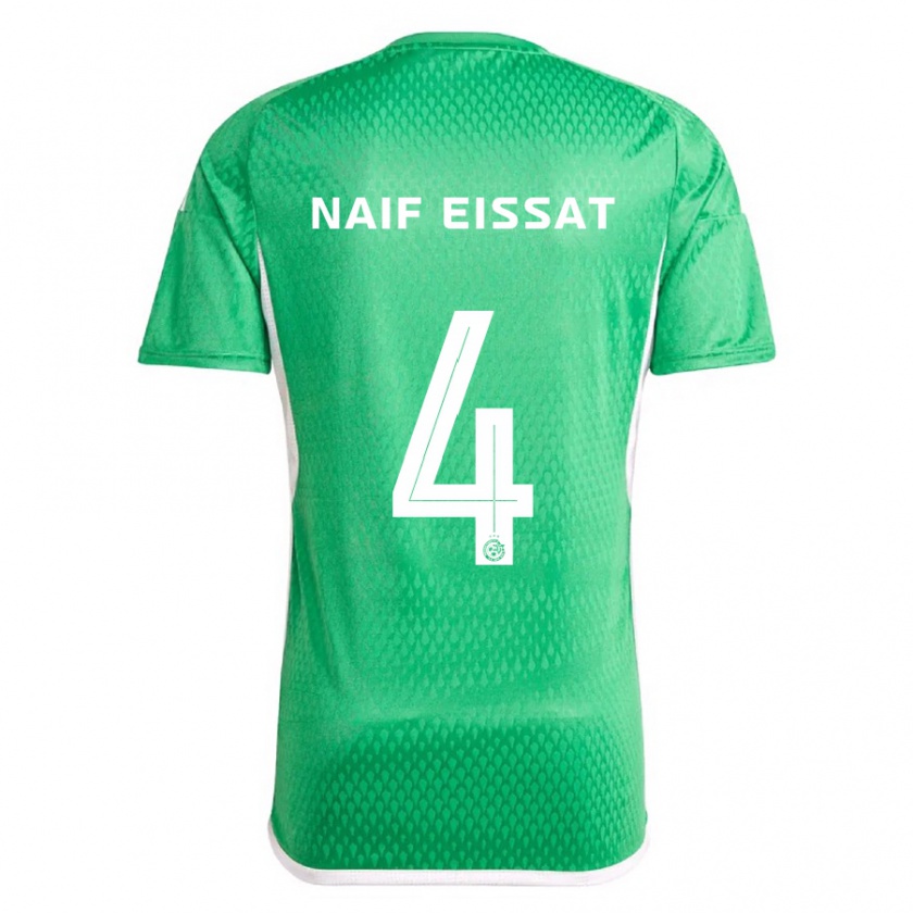 Kandiny Hombre Camiseta Lisav Naif Eissat #4 Blanco Azul 1ª Equipación 2023/24 La Camisa