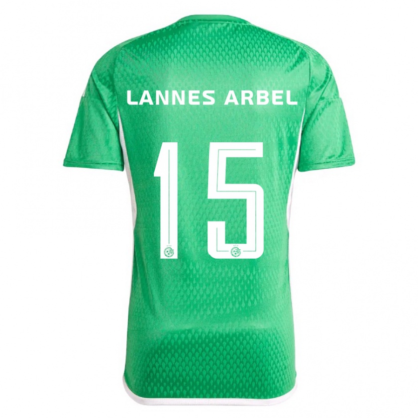 Kandiny Uomo Maglia Tomer Lannes Arbel #15 Bianco Blu Kit Gara Home 2023/24 Maglietta