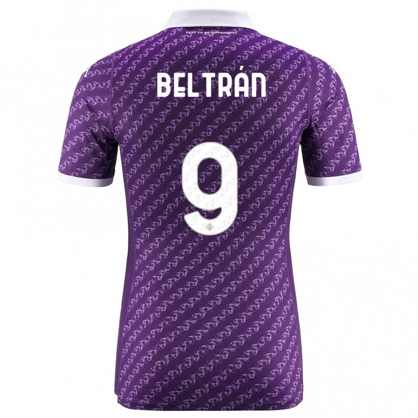 Kandiny Uomo Maglia Lucas Beltrán #9 Viola Kit Gara Home 2023/24 Maglietta