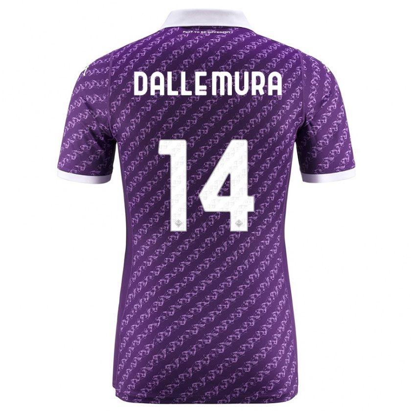 Kandiny Heren Christian Dalle Mura #14 Viooltje Thuisshirt Thuistenue 2023/24 T-Shirt België