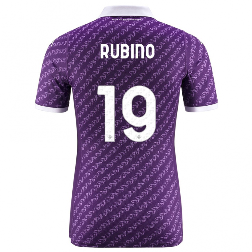 Kandiny Herren Tommaso Rubino #19 Violett Heimtrikot Trikot 2023/24 T-Shirt Österreich