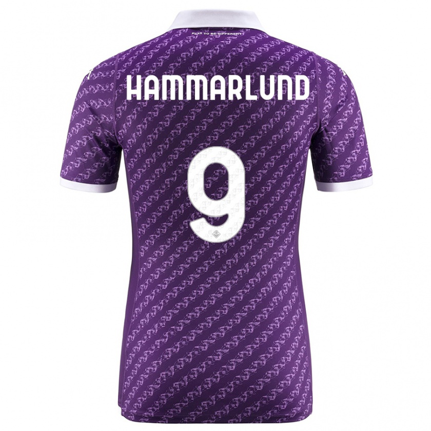 Kandiny Herren Pauline Hammarlund #9 Violett Heimtrikot Trikot 2023/24 T-Shirt Österreich