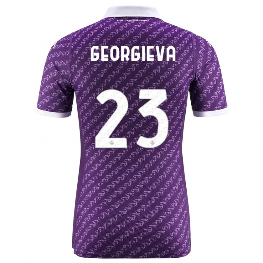 Kandiny Uomo Maglia Marina Georgieva #23 Viola Kit Gara Home 2023/24 Maglietta