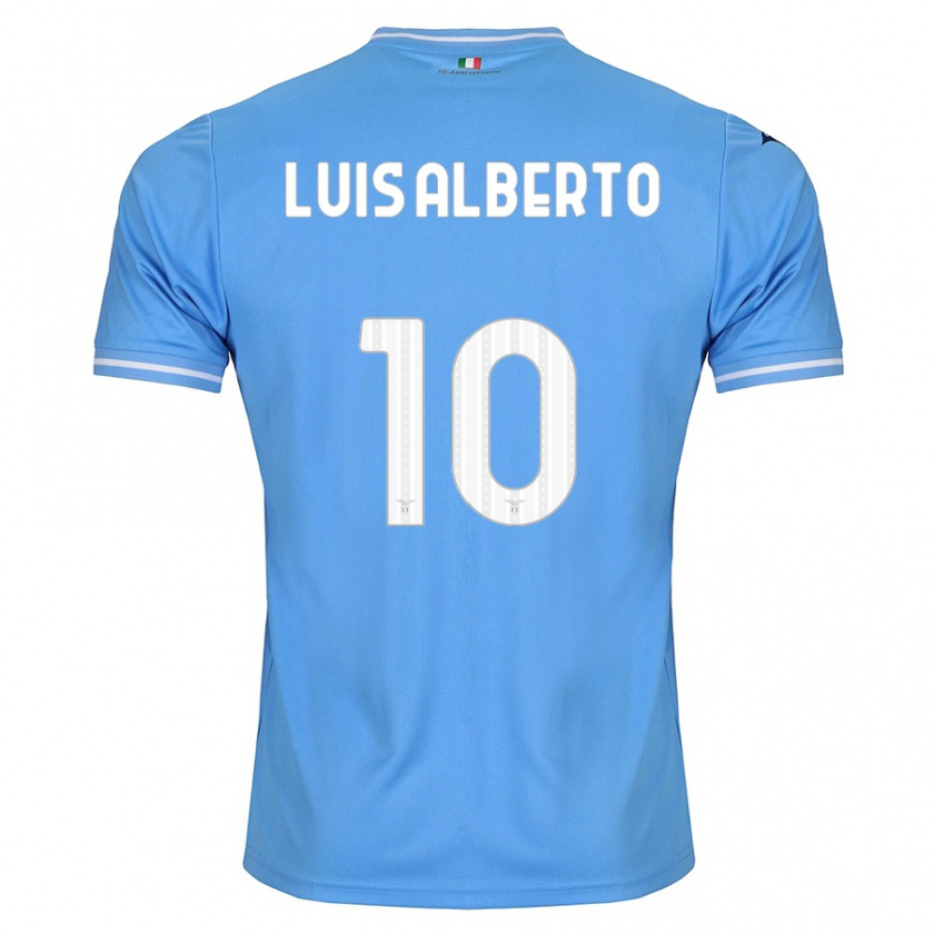 Kandiny Uomo Maglia Luis Alberto #10 Blu Kit Gara Home 2023/24 Maglietta