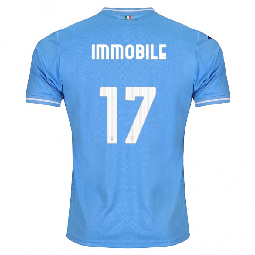 Kandiny Herren Ciro Immobile #17 Blau Heimtrikot Trikot 2023/24 T-Shirt Österreich