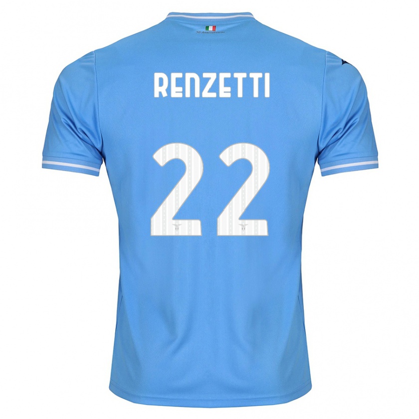 Kandiny Heren Davide Renzetti #22 Blauw Thuisshirt Thuistenue 2023/24 T-Shirt België