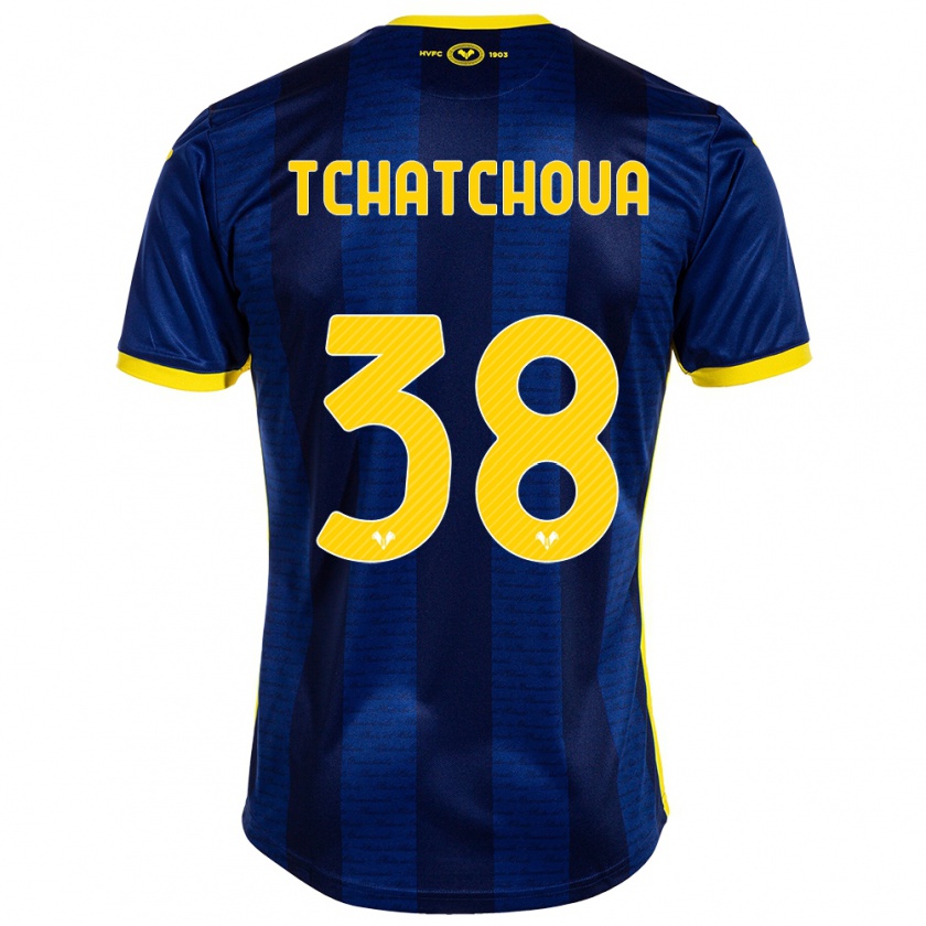 Kandiny Herren Jackson Tchatchoua #38 Marine Heimtrikot Trikot 2023/24 T-Shirt Österreich