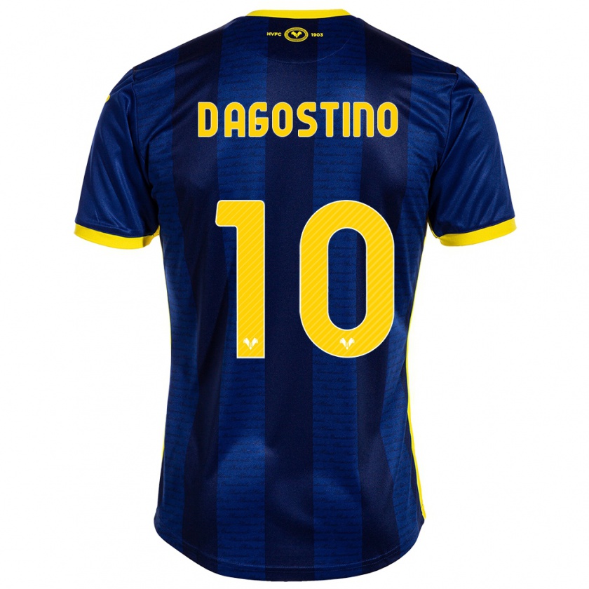 Kandiny Herren Samuele D'agostino #10 Marine Heimtrikot Trikot 2023/24 T-Shirt Österreich