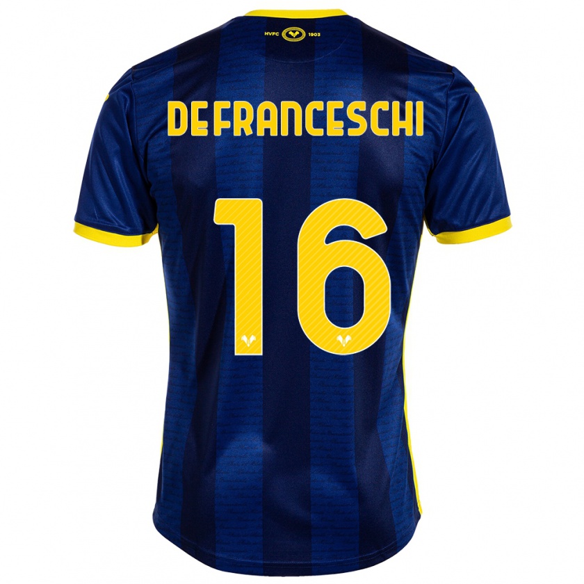 Kandiny Heren Edoardo De Franceschi #16 Marine Thuisshirt Thuistenue 2023/24 T-Shirt België