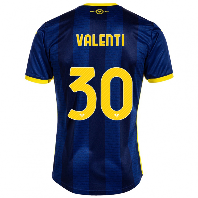 Kandiny Heren Francesco Valenti #30 Marine Thuisshirt Thuistenue 2023/24 T-Shirt België