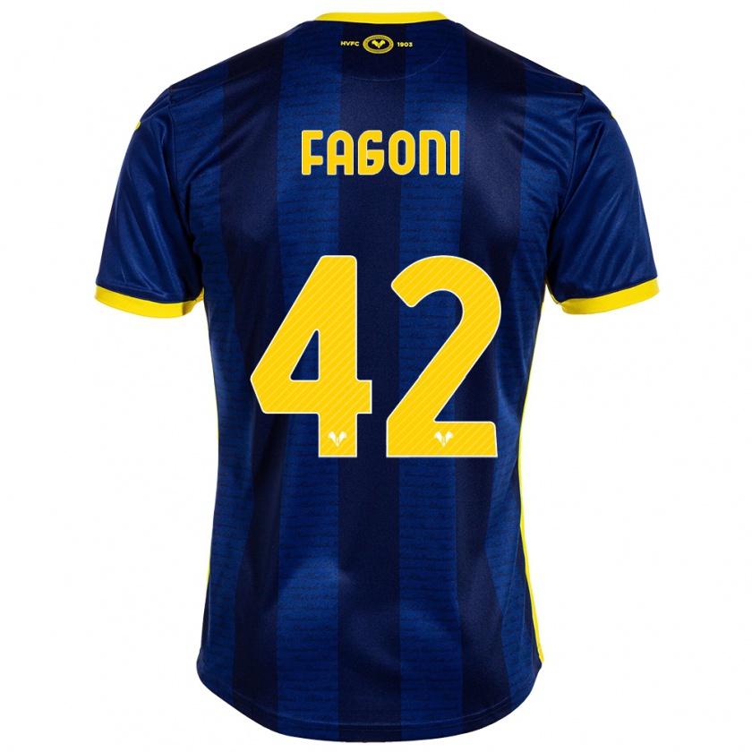 Kandiny Uomo Maglia Marco Fagoni #42 Marina Militare Kit Gara Home 2023/24 Maglietta