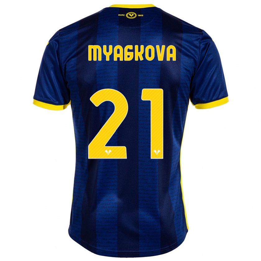 Kandiny Heren Alina Myagkova #21 Marine Thuisshirt Thuistenue 2023/24 T-Shirt België