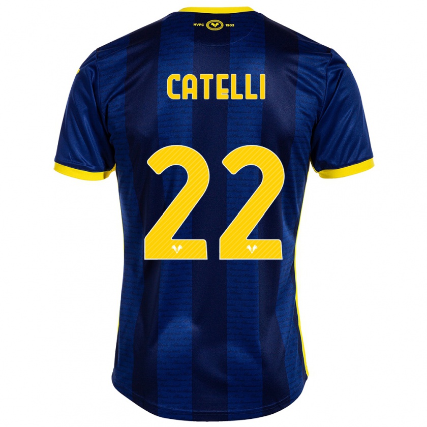 Kandiny Uomo Maglia Anna Catelli #22 Marina Militare Kit Gara Home 2023/24 Maglietta