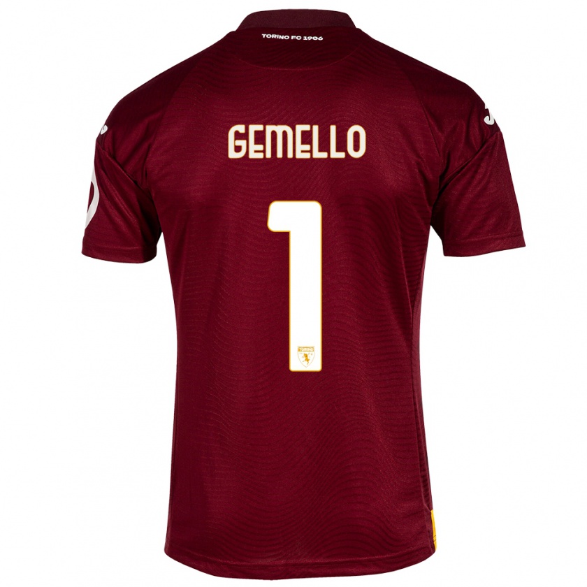 Kandiny Heren Luca Gemello #1 Donkerrood Thuisshirt Thuistenue 2023/24 T-Shirt België