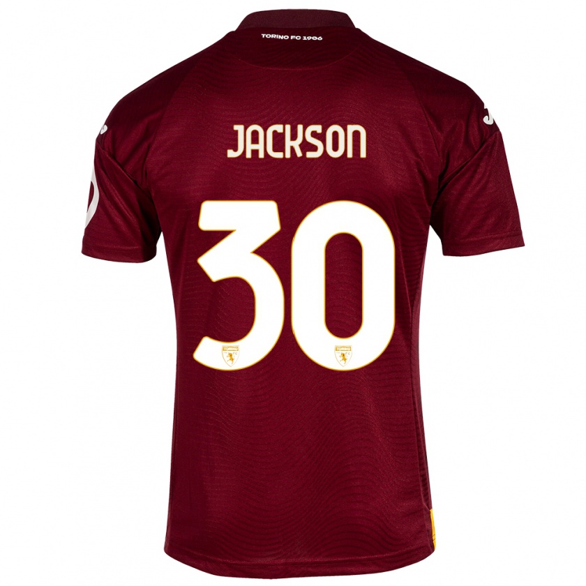 Kandiny Herren Michael Jackson #30 Dunkelrot Heimtrikot Trikot 2023/24 T-Shirt Österreich