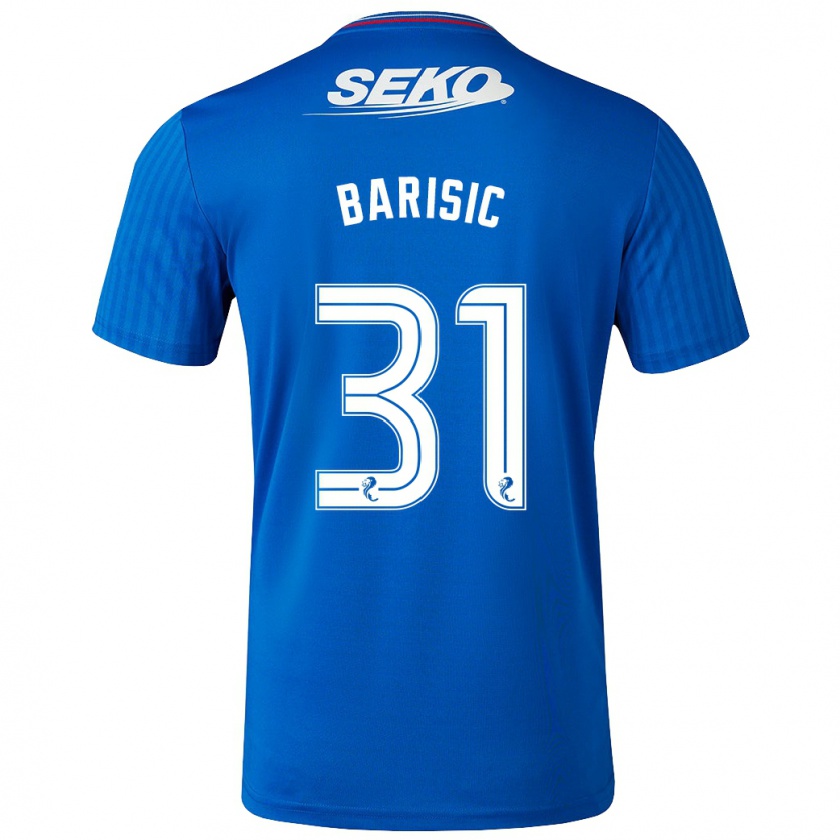 Kandiny Hombre Camiseta Borna Barisic #31 Azul 1ª Equipación 2023/24 La Camisa