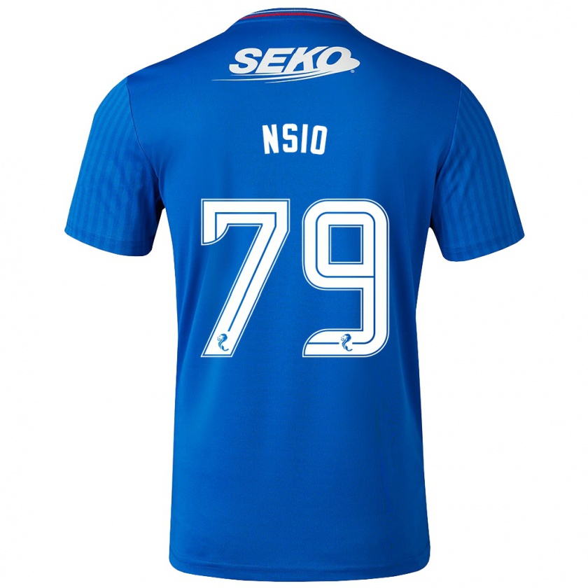 Kandiny Uomo Maglia Paul Nsio #79 Blu Kit Gara Home 2023/24 Maglietta