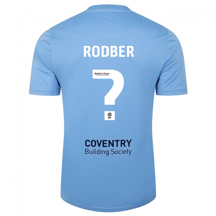 Kandiny Hombre Camiseta Samuel Rodber #0 Cielo Azul 1ª Equipación 2023/24 La Camisa