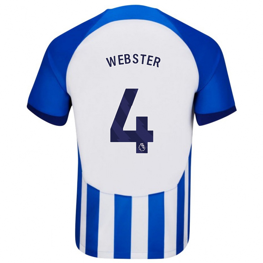 Kandiny Hombre Camiseta Adam Webster #4 Azul 1ª Equipación 2023/24 La Camisa