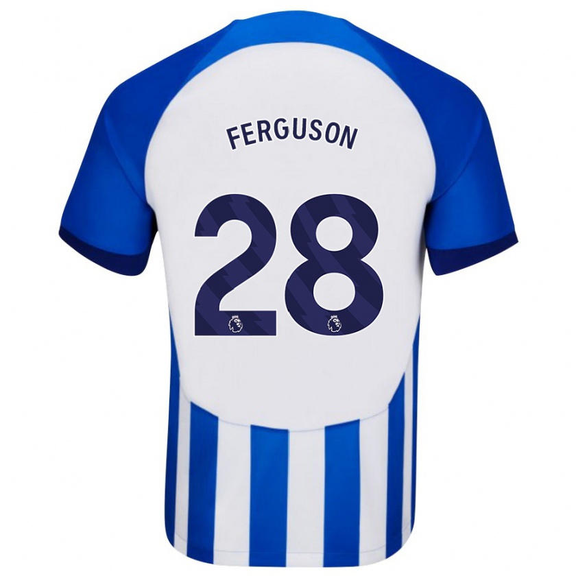 Kandiny Uomo Maglia Evan Ferguson #28 Blu Kit Gara Home 2023/24 Maglietta