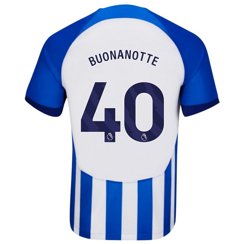 Kandiny Heren Facundo Buonanotte #40 Blauw Thuisshirt Thuistenue 2023/24 T-Shirt België