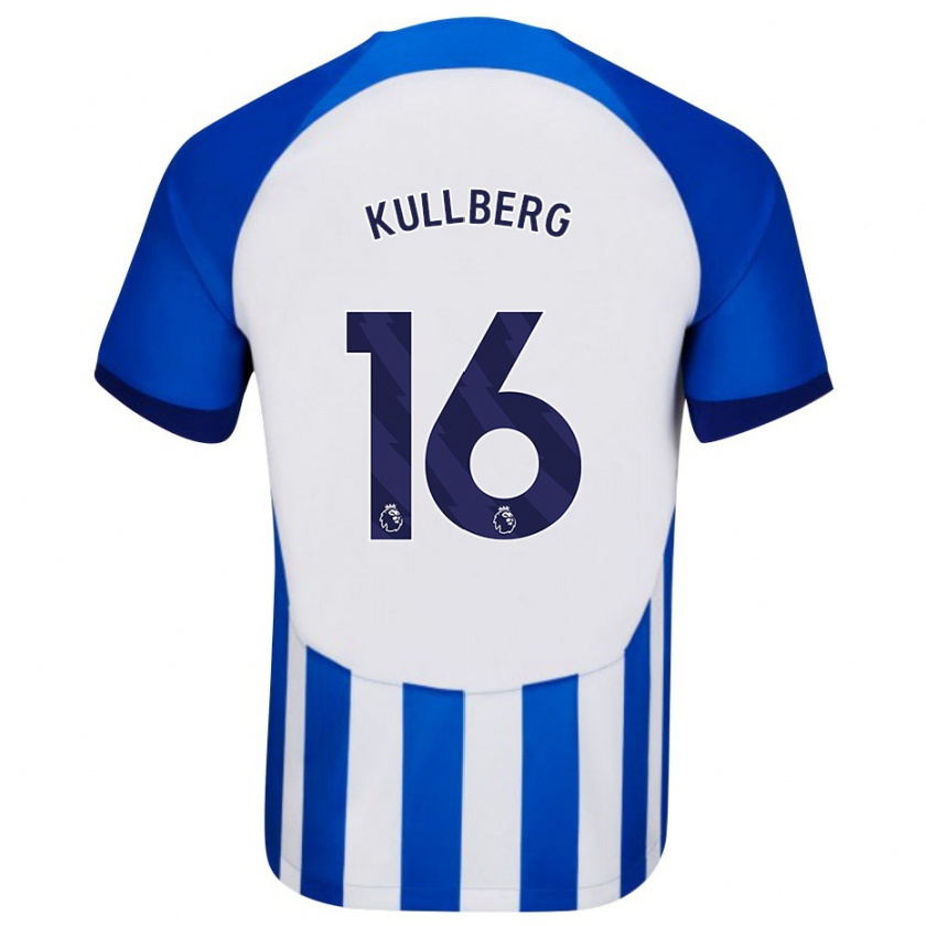 Kandiny Uomo Maglia Emma Nanny Charlotte Kullberg #16 Blu Kit Gara Home 2023/24 Maglietta