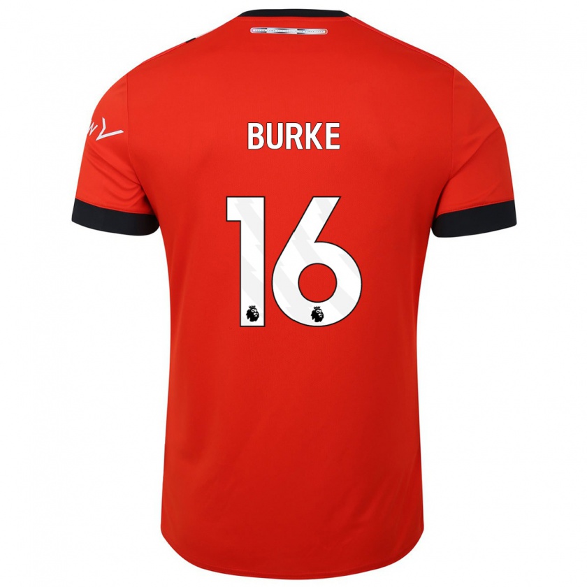 Kandiny Hombre Camiseta Reece Burke #16 Rojo 1ª Equipación 2023/24 La Camisa México