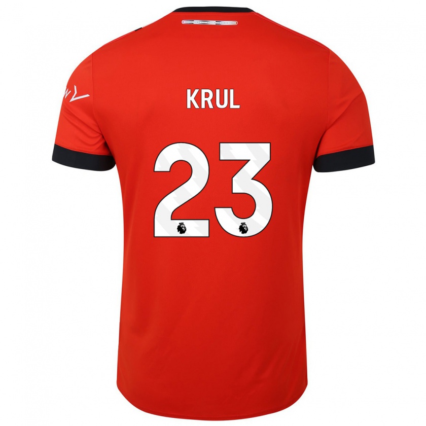 Kandiny Hombre Camiseta Tim Krul #23 Rojo 1ª Equipación 2023/24 La Camisa México