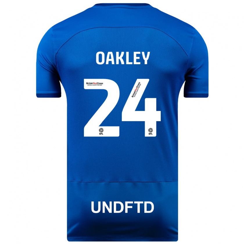 Kandiny Herren Marcel Oakley #24 Blau Heimtrikot Trikot 2023/24 T-Shirt Österreich