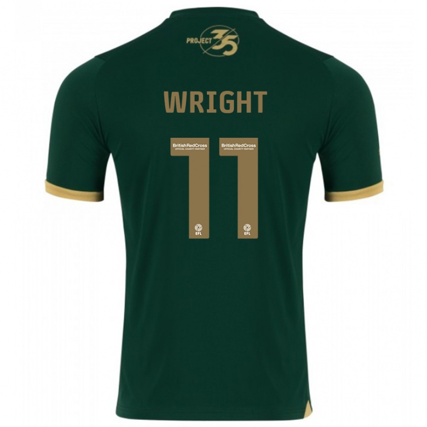 Kandiny Uomo Maglia Callum Wright #11 Verde Kit Gara Home 2023/24 Maglietta