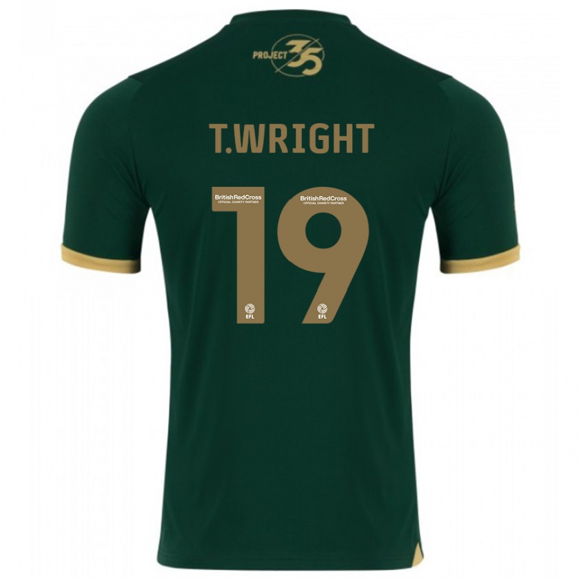 Kandiny Uomo Maglia Tyreik Wright #19 Verde Kit Gara Home 2023/24 Maglietta