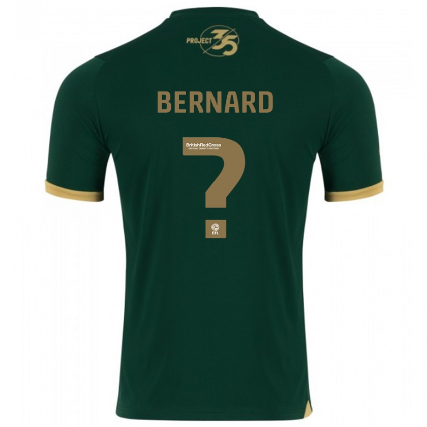 Kandiny Uomo Maglia Josh Bernard #0 Verde Kit Gara Home 2023/24 Maglietta