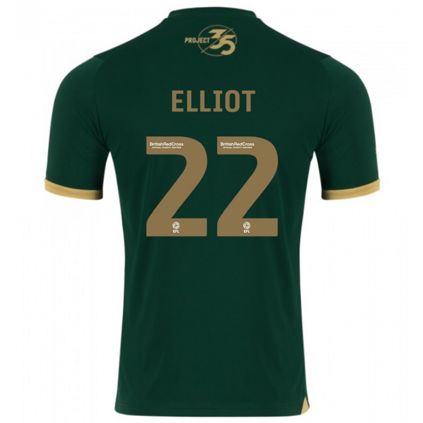 Kandiny Hombre Camiseta Emily Elliot #22 Verde 1ª Equipación 2023/24 La Camisa