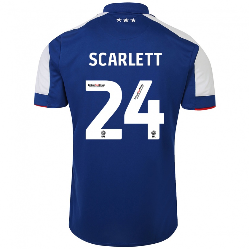 Kandiny Uomo Maglia Dane Scarlett #24 Blu Kit Gara Home 2023/24 Maglietta