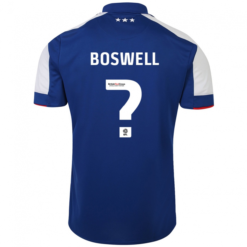 Kandiny Uomo Maglia Ashton Boswell #0 Blu Kit Gara Home 2023/24 Maglietta