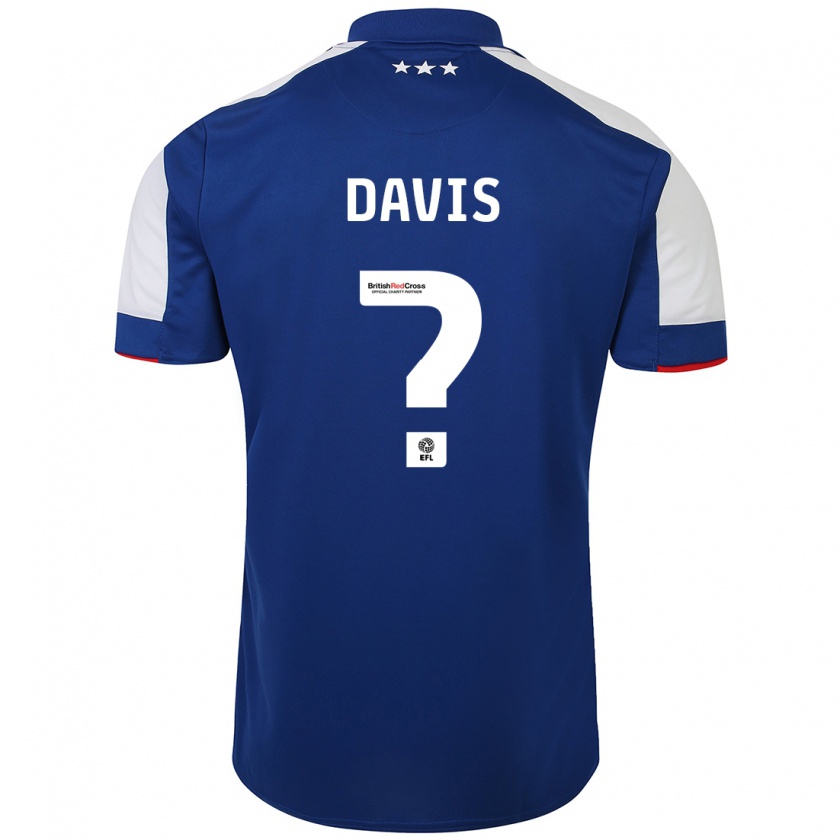 Kandiny Heren Oli Davis #0 Blauw Thuisshirt Thuistenue 2023/24 T-Shirt België