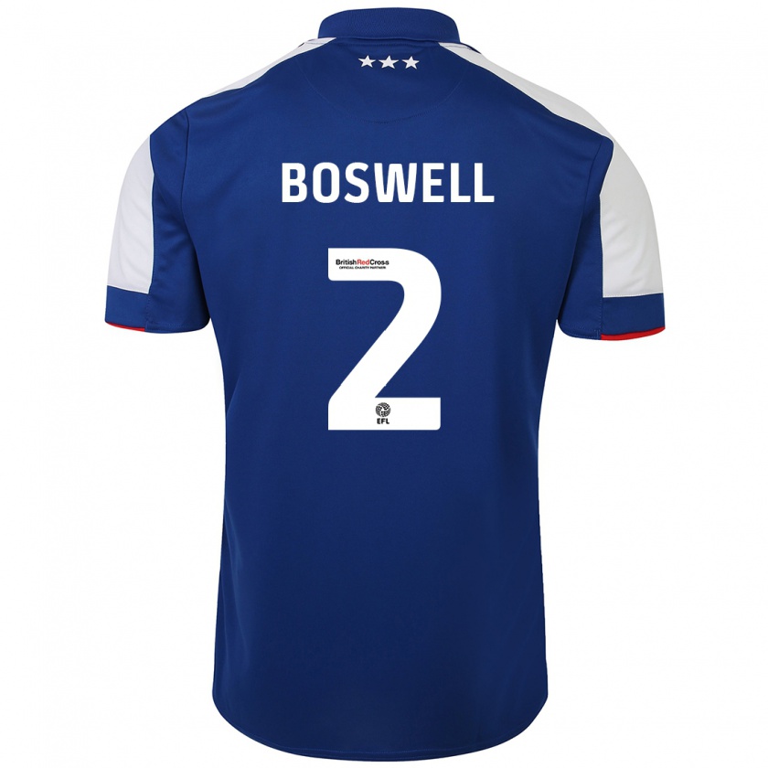 Kandiny Uomo Maglia Maria Boswell #2 Blu Kit Gara Home 2023/24 Maglietta