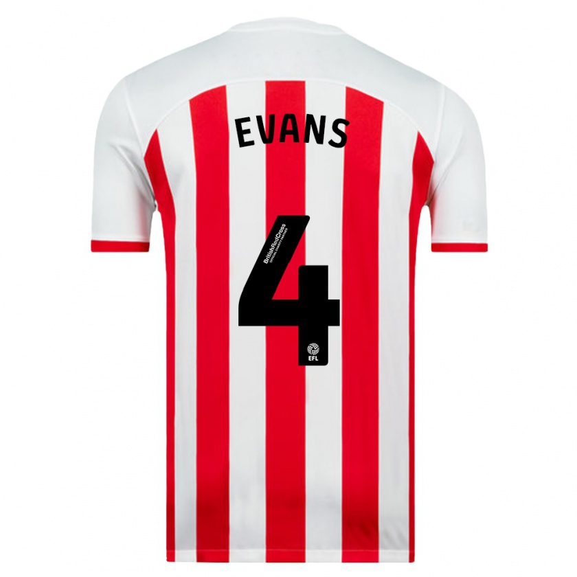 Kandiny Hombre Camiseta Corry Evans #4 Blanco 1ª Equipación 2023/24 La Camisa