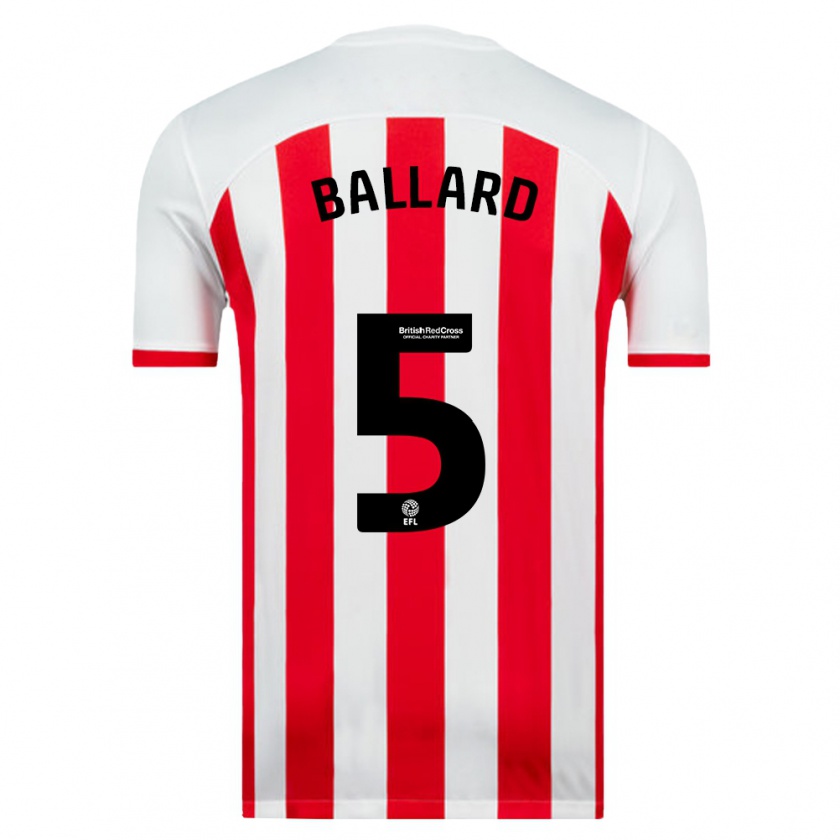 Kandiny Heren Daniel Ballard #5 Wit Thuisshirt Thuistenue 2023/24 T-Shirt België