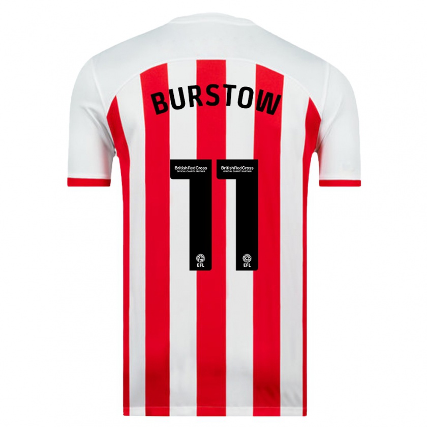 Kandiny Hombre Camiseta Mason Burstow #11 Blanco 1ª Equipación 2023/24 La Camisa