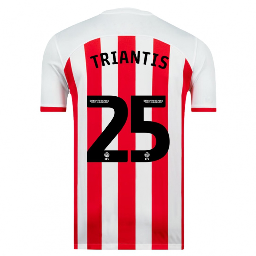 Kandiny Hombre Camiseta Nectarios Triantis #25 Blanco 1ª Equipación 2023/24 La Camisa